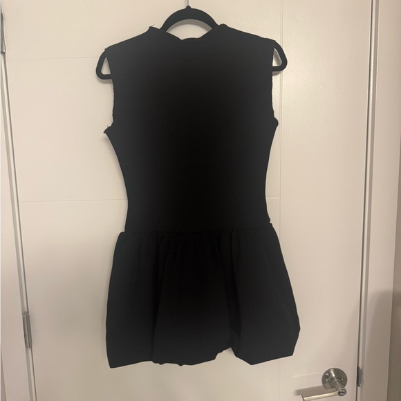 Bloomingdale's AQUA Black Mini Bubble Dress - Picture 7 of 7